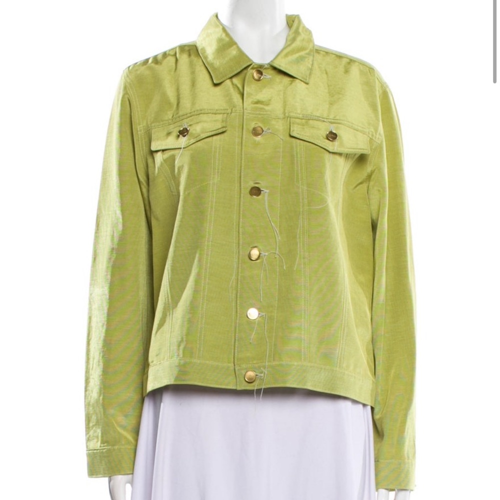 Thread & Supply Light Green Jean Jacket